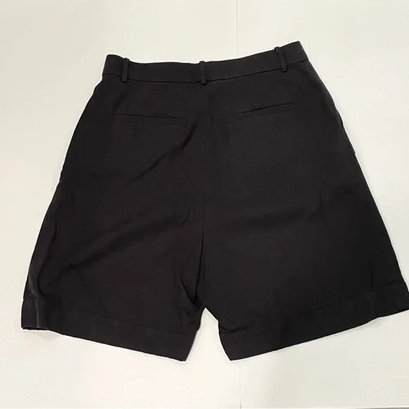 Everlane black high rise pleated shorts, 4 - Picture 2 of 4
